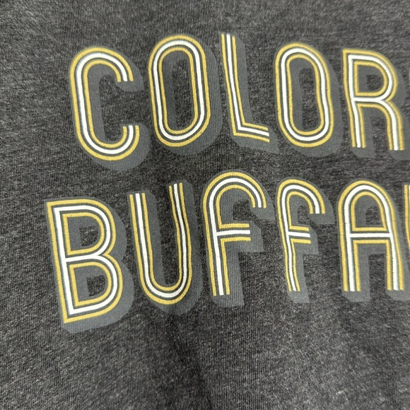 NWT Wmns Colorado Buffaloes Gray Short Sleeve T-Shirt Relaxed Fit Retro Sz Large - Picture 3 of 11